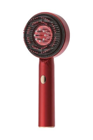 7go 7gmg8 Led Işıklı Saç Derisi Masaj Aleti & Yağ Uygulamalı Şarjlı Head Massage Gun Kırmızı