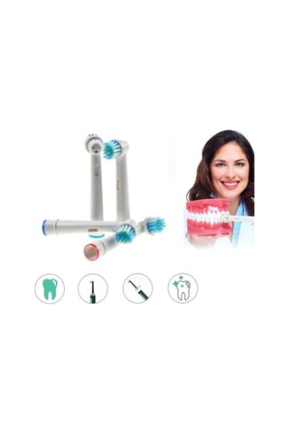 Lovyco Şarjlı Diş Fırçaları ile Uyumlu 4'lü Yedek Başlık