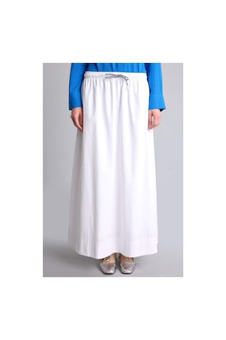 Defacto A Kesim Poplin Maxi Etek H5642ax26smwt79 Beyaz-wt79