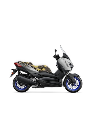 Deeb Yamaha Xmax 250 Kamuflaj Sele Kılıfı Gri Sarı