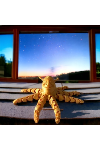 Ahtapot Shrek Figürü Altın Renk