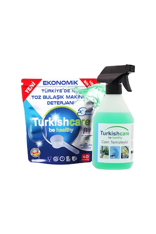 Toz Bulaşık Makinesi Deterjanı Ve Cam Temizleyici Sprey Paketi