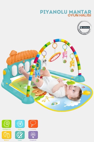Mantar Piyanolu Aktivite Oyun Halısı Piyanolu Oyun Halısı