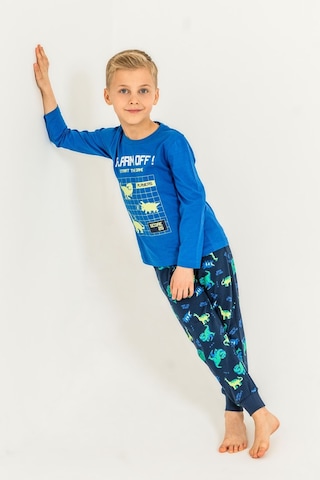 Rolypoly Erkek Çocuk Start The Game Mavi Uzun Kol Pijama Takım Rp3860-c-v1 Rp3860-c-v1