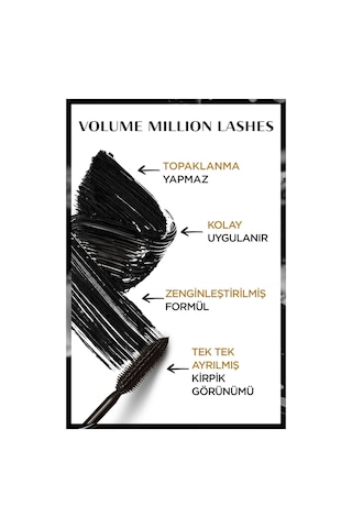 L'Oreal Paris Volume Mıllıon Lashes Maskara Siyah