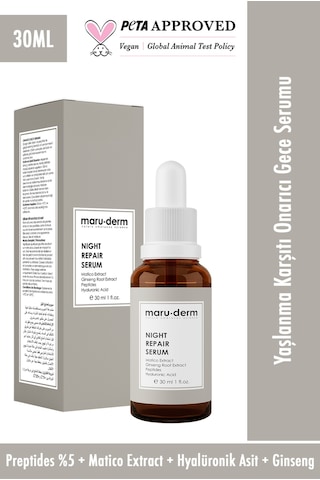 Maruderm Night Repair Gece Onarıcı Cilt Bakım Serumu 30 ML