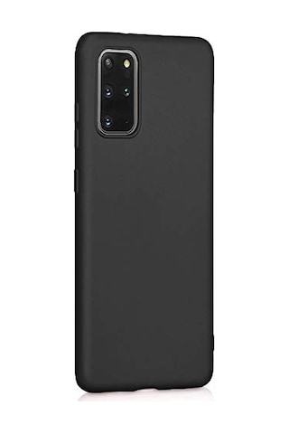 Matte Silicone Samsung Galaxy S20 Plus İçin Kılıf Siyah Galaxy S20 Plus İle Uyumlu Kılıf - Siyah