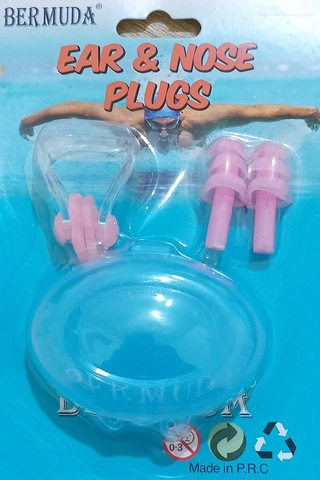 Bermuda Silikon Kulak Tıkacı ve Burunluk Set Siyah