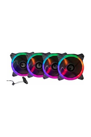 Zoko 12Cm 120Mm Rainbow Led Fan