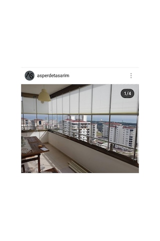 As Perde Cam Balkon Perdesi Plise Perde