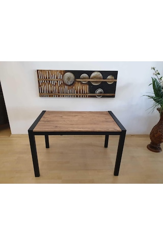 Erezogullari_Mobilya Açılır Yemek Toplantı Masası Ve 4 Ad Bahar Sandalye Takımı 75*120