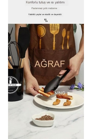 79124 12 Parça Silikon Mutfak Eşyaları Seti, Yapışmaz Ve Pratik Mor