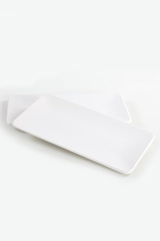 Keramika Mat Beyaz Siera Kayık Tabak 33 Cm 2 Adet 7694902739703