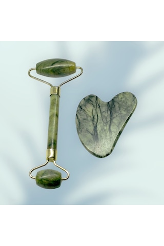 Yeşim Gua Sha &roller Set