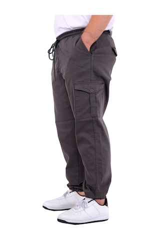 Mode Xl Büyük Beden Erkek Gabardin Kargo Jogger Doga 21927 Antrasit Antrasit