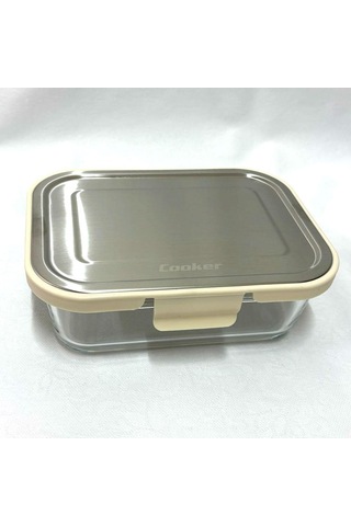 Cooker Ckr3488 Cam Saklama Kabı 1000 Ml Krem