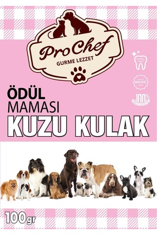 100 Gr Kuzu Kulak Doğal Katkısız Köpek Kemiği & Ödül Maması