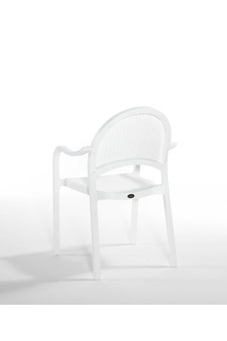 Tropic 4'lü Bahçe Masa Sandalye Seti Beyaz
