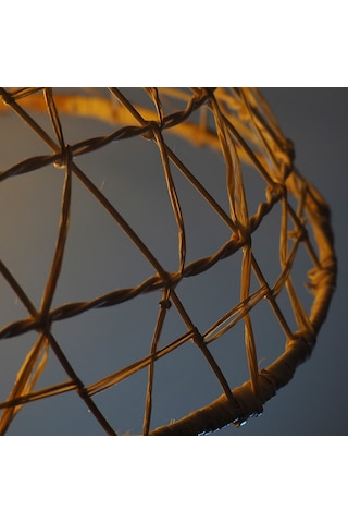 Muz Lifi Işlemeli Doğal Rattan Sarkıt: Soul 45Cm