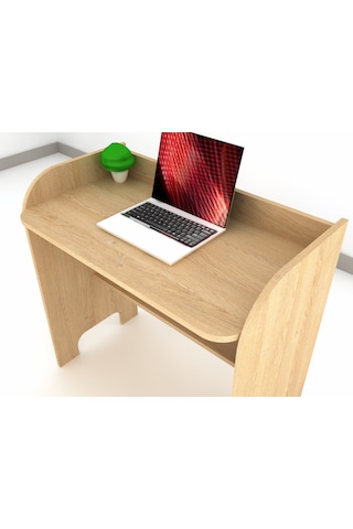 Arthubo Mini Çalışma Masası Kompakt Laptop Ve Öğrenci Masası, Ahşap Görünümlü, Ergonomik Tasarım Çok Renkli