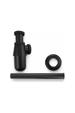 Brımıx Lavabo Sifonunun Alt Kısmı Metal, Siyah 164297612