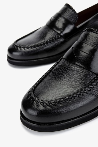 Valmenti Erkek Hakiki Deri Siyah Loafer Ayakkabı 477 Val-72403 Erk Ayk Y25 Sıyah Gyk Siyah