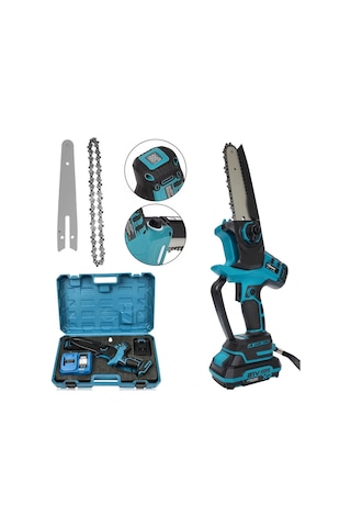 Prohummer Ph237 Şarjlı El Testeresi 15cm Pala Otomatik Yağlamalı Dijital Göstergeli