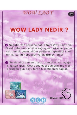 Wow Lady Hijyenik Ped Set