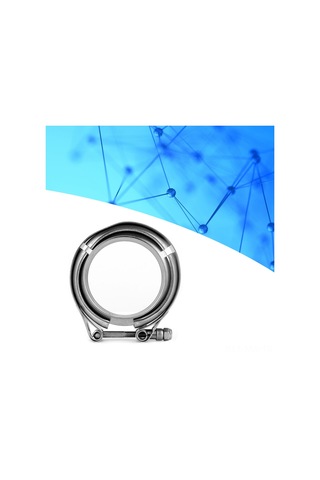 Moveevo Turbo Egzos Boru V-tipi Klips + 2 Flanş Seti, 304 Paslanmaz Çelik, 2.75 İnç, Evrensel Uyumlu, Kaynaklı Montaj İçin