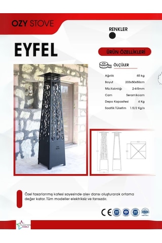 Ozystove Eyfel Pelet Sobası