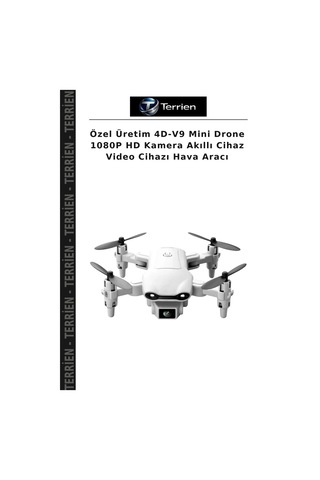 Özel Üretim 4d-v9 Mini Drone 1080p Hd Kamera Akıllı Cihaz Video Cihazı Hava Aracı
