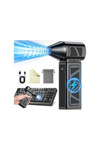 Mini Turbo Jet Fan 130.000 Rpm Mangal Üfleme Araç Klavye Toz İtme Temizlik Fanı Hava Kompresörü Mini Turbo Jet Fan 130.000 Rpm Mangal Üfleme Araç Klavye Toz İtme Temizlik Fanı Hava Kompresörü