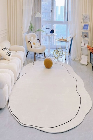 Decomia Home Dijital Kaymaz Yıkanabilir İskandinav Modern Salon Halısı Mutfak Halısı Koridor Halısı Yolluk DC-7067