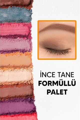 15 Renkli Sedefli Mat Far Paleti - 2'li Set