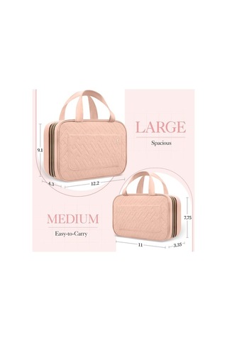 Novahub Gezginler İçin Seyahat Tuvalet Çantası + Siyah Kanca Siyah