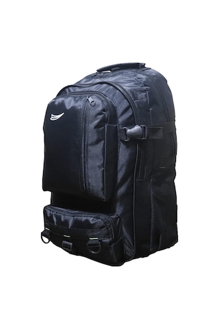 Xmlbayiciniz Baggor 50 Lt Siyah Büyük Boy Su Geçirmez Çok Gözlü Yürüyüş-seyahat-okul-dağcı-spor-trekking-günlük Sırt Çok Renkli