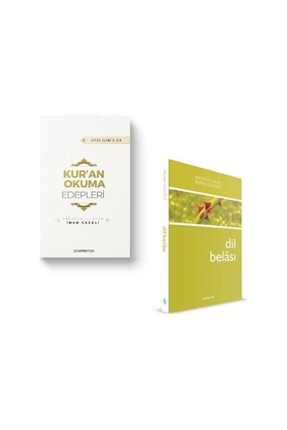 Kur'an Okuma Edepleri & Dil Belası 2 Kitap Set & İmam Gazali...