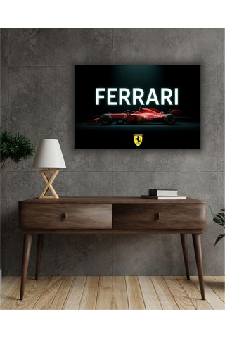 Formula 1 Motors Temalı Dekoratif Cam Tablo -30