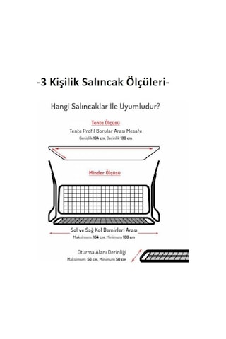 Mandaş Süngersiz 3 Kişilik Salıncak Minder Seti Pamuklu Kumaş -yeşil Krem Yeşil