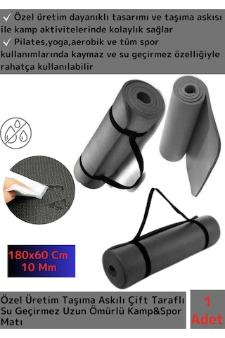 Premium Seri Su Geçirmez Taşıma Askı Çift Taraflı Kamp Zemin Çadır Uyku Matı Yer Minderi 10mm Kalın Çok Renkli