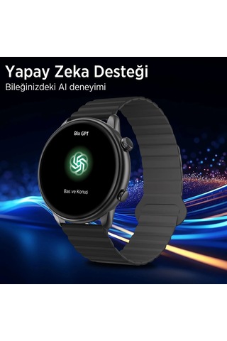 Bix SW02AI 1.43" Amoled Ekran Chatgpt Destekli Akıllı Saat (Distribütör Garantili)