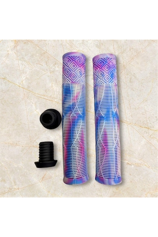 17 Cm Mtb Bmx Freeride Elcik Silikon Bisiklet Elcik Kaymaz Yapı Dirt Jump Bisiklet Elciği Beyaz Mor Mor - Pembe