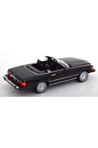 1:18 Norev 1979 Mercedes 450sl R107 Us-version American Gigolo Black Diecast Metal Minyatür Model Araba 25cm