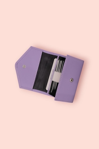 Modica Paris - Vegan Deri Akordiyon Kartlık Cüzdan Şıklık Ve Fonksiyonun Buluştuğu Kusursuz Tasarım Lila