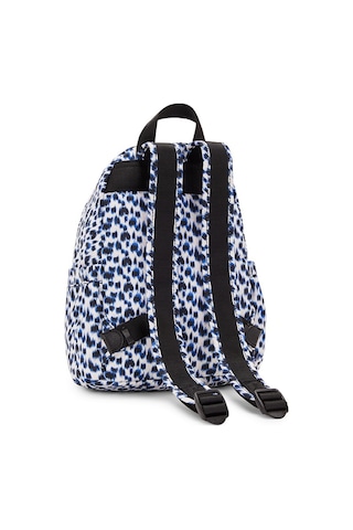 Kipling Kıplıng Delia Mini Küçük Boy Sırt Çantası Desenli Curıous Leopard Beyaz