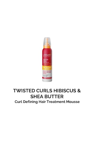 Urban Care Twisted Curls Hibiscus & Shea Butter Kıvırcık Ve Dalgalı Saçlara Özel Onarıcı Bakım Köpüğü 1