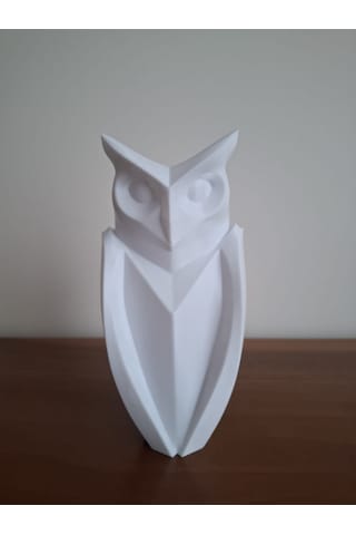 Baykuş Biblosu -17 Cm Beyaz