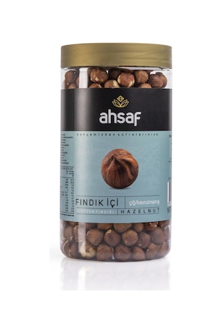 Ahsaf İç Fındık Çiğ Pet Kavanoz 500 G