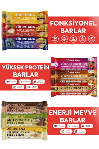 Meyve Barları Tanışma Paketi Karma Kutu 9 Adet