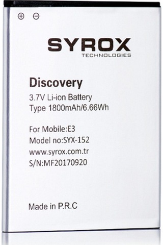 Syrox General Mobile Discovery 1 E3 Batarya B152